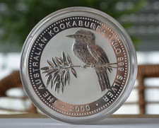 Silbermünze kookaburra - silbermünze,