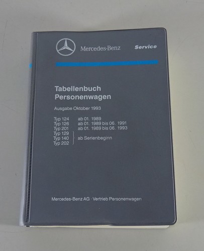 Tabellenbuch mercedes benz - tabellenbuch,