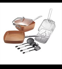Kupfer Pfannen-Set 9-teilig|