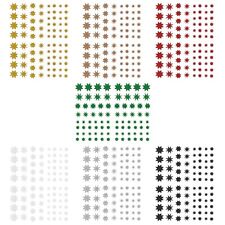 Stern Sticker Set Glitzer Mix 8 zackige Stern Aufkleber selbstklebend - wählbar