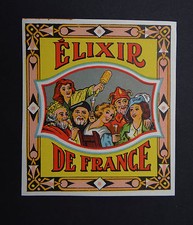 Old label ELIXIR OF FRANCE