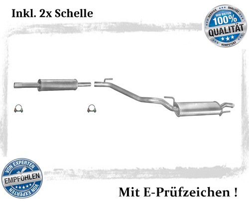 Auspuffanlage für golf 4 - für, 3