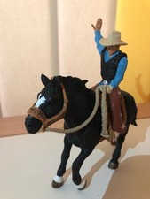 SCHLEICH 41416 Spielset - Saddle Bronc Riding mit Cowboy (Farm World)
