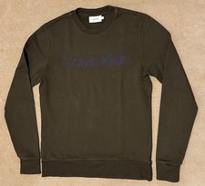 Calvin Klein Herren Pullover Größe M / Dunkelgrün, Khaki