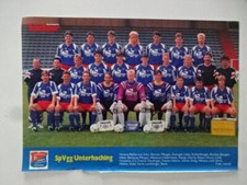 Mannschaftsfoto / 2.Bundesliga Saison 1992-93 /SpVgg Unterhaching - Aufstiegsrun
