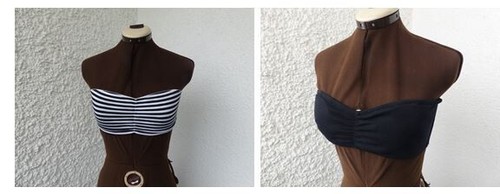 Bandeau bra bikini top - bra,