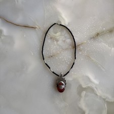 Tureg Berberhalskette mit Achat Stein  40cm Halskette Berberschmuck