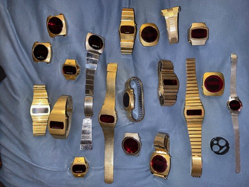 Vintage led uhren konvolut - led,