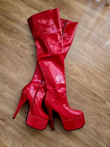 Lack overknee stiefel - overknee,