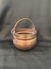 Antiker Messing Kessel Topf