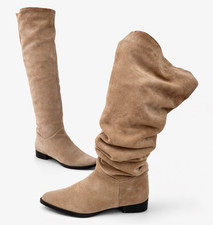ZARA Slouch Boots Overknee
