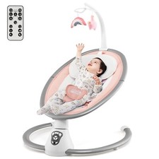 Babywippe Babyschaukel + 5 Schaukelposion & Timer Funktion & Musik Schaukelstuhl