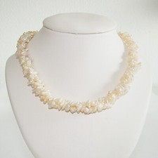 Halskette Biwaperlen weiß