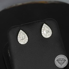 Wert 1050 € Brillant Diamant Ohrstecker 900 Platin