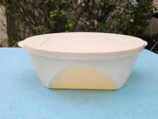 Tupperware Mediterrano  2,5 L Schüssel mit Sichtfenster in Weiß