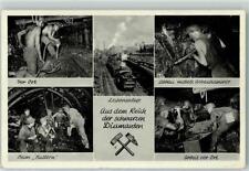 39291879 - Vor Ort , Abbauhammer, beim Buttern , Zechenalage , Eisenbahn Bergbau