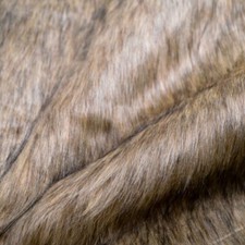Kunstfell Braun Schwarz