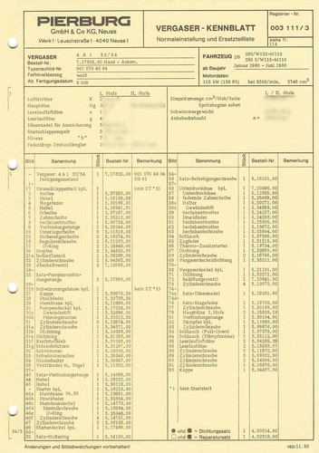Einstelldaten datenblatt - einstelldaten,