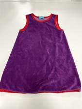 TRAGWERK Mädchen Sommer-Kleid Gr. 92/98 lila Samt ärmellos #PAT
