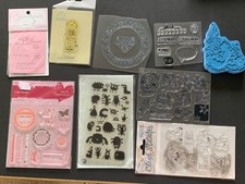 Konvolut Bastelset, Clearstamps, Stempel verschiedene Themen, Scrapbooking,