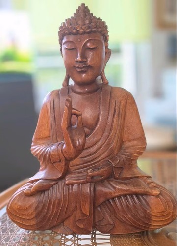 Buddha figur holz - buddha,