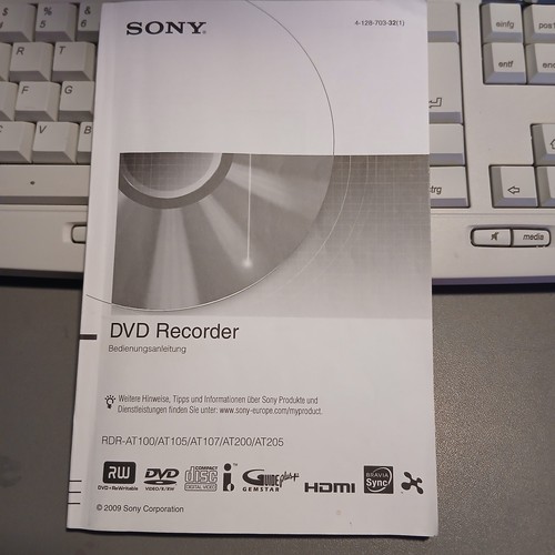 Sony bedienungsanleitung rdr - sony,