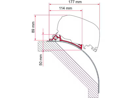 Fiamma f65 f80 adapter - fiamma, für