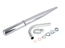 Set: Auspuff Standard Chrom