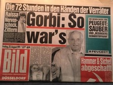 Bildzeitung BILD 23.08.1991 *