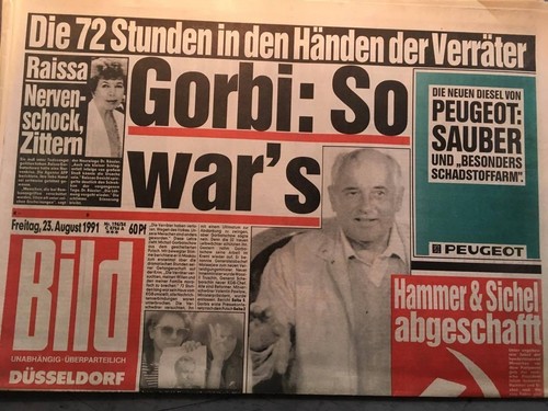 Bildzeitung bild 1991 - 23.08.1991, *