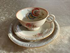 Sammeltasse Felda Rhön 3-teilig, Tasse Teller Untertasse, Geschirr DDR alt