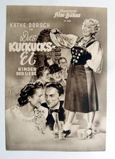 IFB 900 DAS KUCKUCKSEI * FILMPROGRAMM Movie-Program KÄTHE DORSCH Curd Jürgens