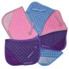 Glitzer Schabracke Hellblau Rosa Lila Minishetty Falabella 46/34 Satteldecke TY