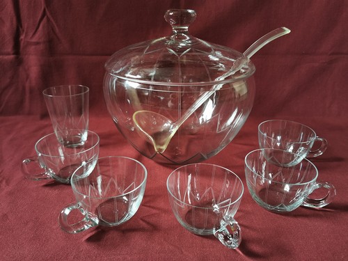 Antik 40er bowle set - 40er bowle, deckel