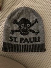 st pauli mütze Grau/schwarz Strick