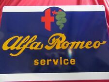 Alfa Romeo Emailleschild Schild " Service " in blau 800 x 550 mm NEU