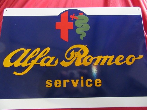Alfa romeo emailleschild - romeo,