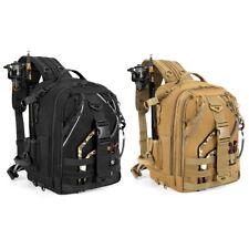 Jueachy Fishing Angelrucksack mit Rutenhaltern I Angeltasche Rucksack Angeln