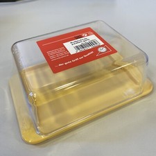Butterdose mit Deckel aus Kunststoff für 250g  Butter Butterglocke gelb