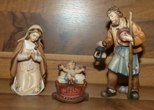 Krippenfiguren Heimatland Krippe - Heilige Familie 12 cm - Holz geschnitzt - Neu