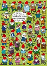 Rate&Such*Postkarte*Gartenzwer