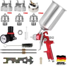 HVLP Lackierpistole 1,4/1,7/2,5mm Düse 1000ml Profi Spritzpistole Sprühpistole