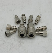 Ylinwtech 10 Stück Druckluftkupplung mit luftdichtem Ring, 1/4" BSP 