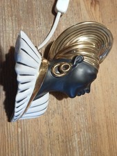 Rauchverzehrer Frauenkopf Afrikanerin Wandlampe selten