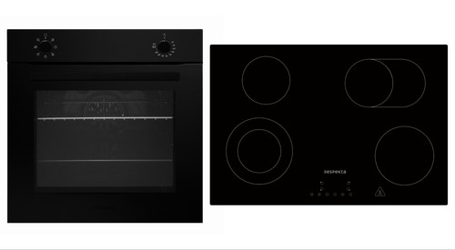 Backofen herd matt schwarz - backofen,