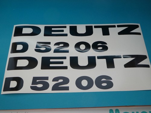 Deutz 5206 aufkleber logo - deutz, d