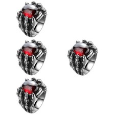  4 Count Drachenringe Drachenklauenring Drachenschmuck Dekorative