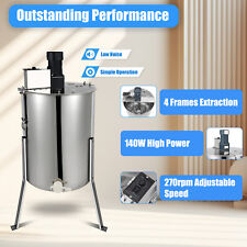 Elektrische Honigschleuder 4Rahmen Waben Honig Edelstahl Imker Schleuder 120W DE