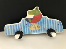 IKEA Kinder-Garderobe Wandhaken FABLER Auto Krokodil bunt 2 Haken #JAN