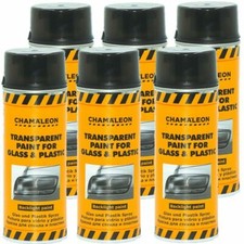 Chamäleon Rückleuchten Tönungsspray Schwarz 400ml x 6 Lasur Lack Spray Tuning